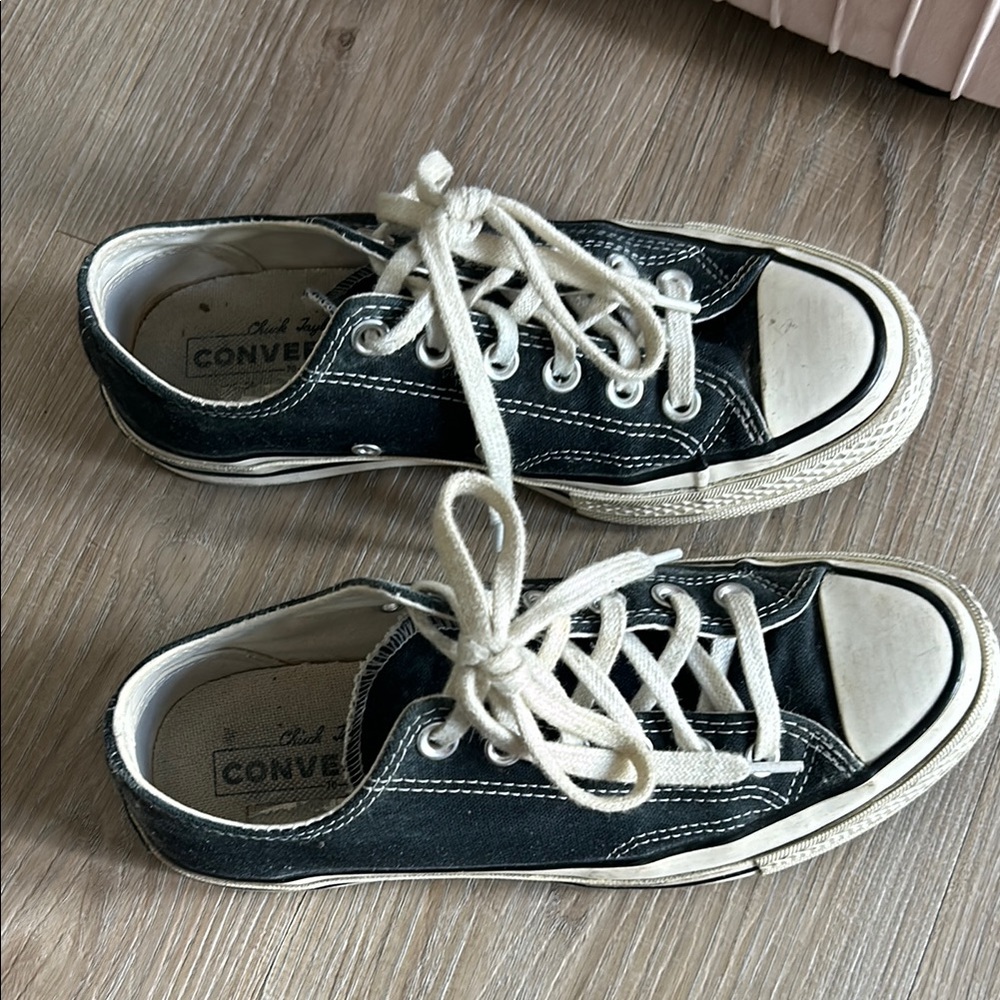 Converse Black and White Low-Top Sneakers